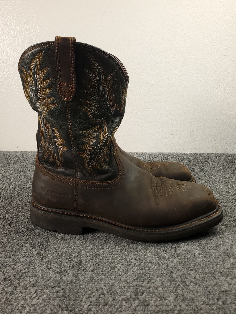 Ariat Work Boots 11EE Extra Wide Sierra 10" Steel Toe Slip Resistant Pull On